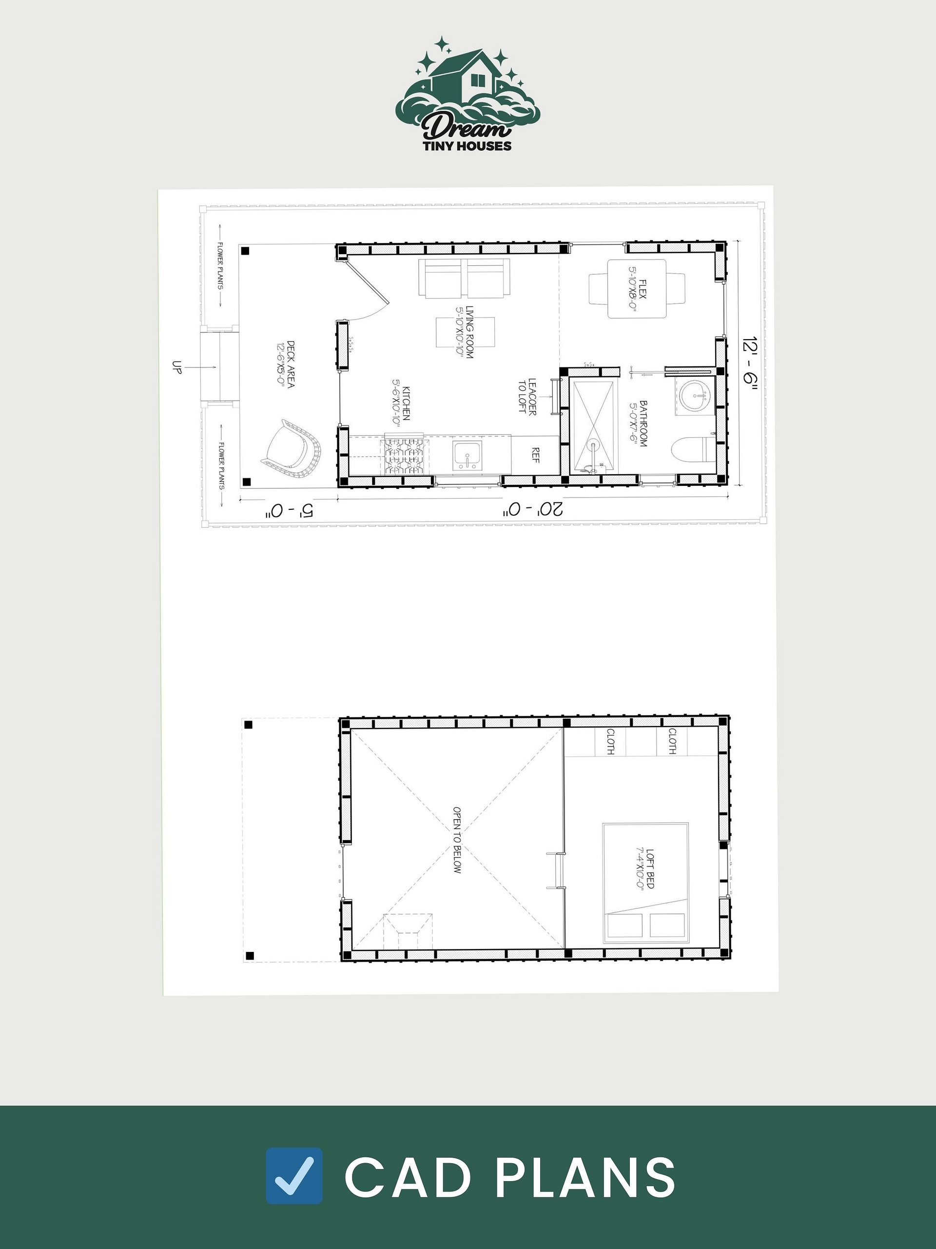 The Module Tiny House Blueprint Set (CAD File + Materials List) product image (5)