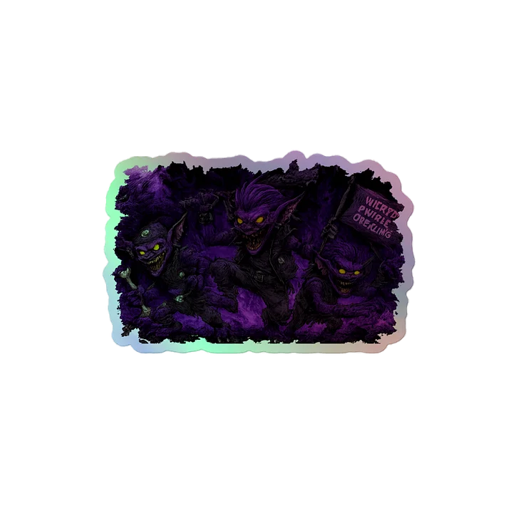 Mischievous Goblin Holographic Sticker Sheet product image (2)