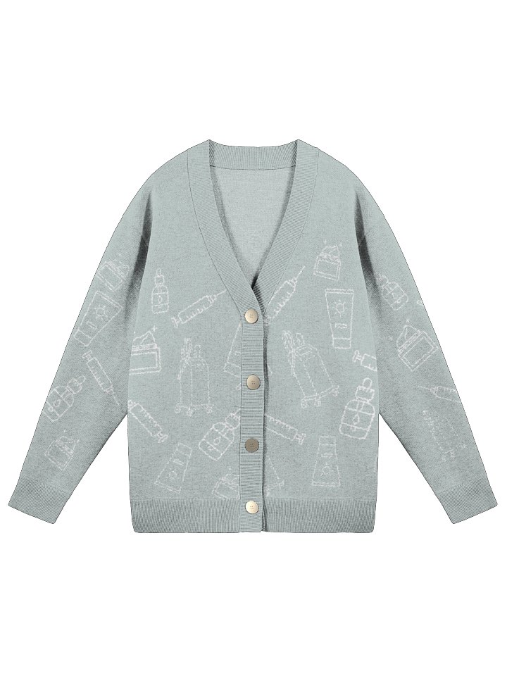Aesthetics Knit Cardigan - Powder Blue product image (1)