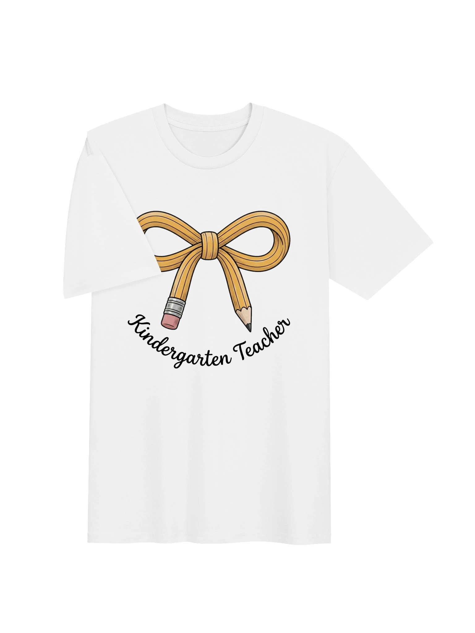 Kindergarten Teacher Shirt – Cute Pencil Bow Tee 🎀 product image (3)