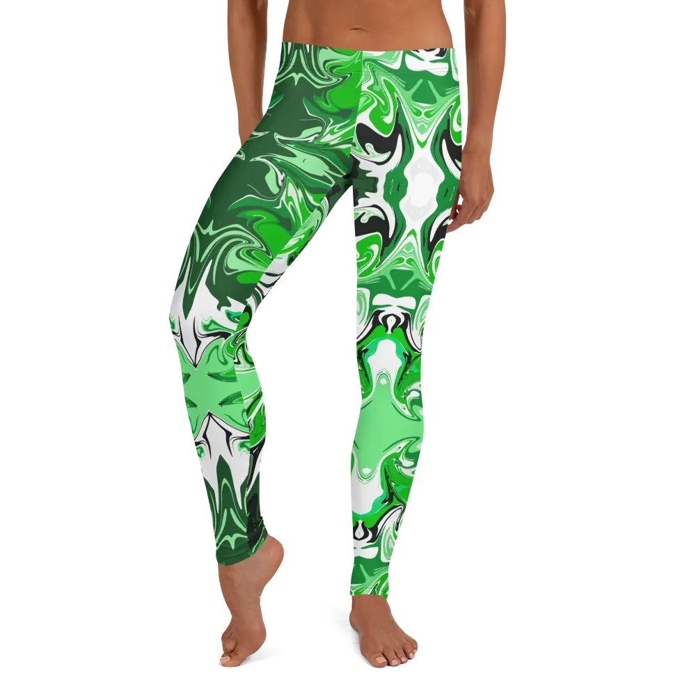 Green Swirl Leggings product image (11)