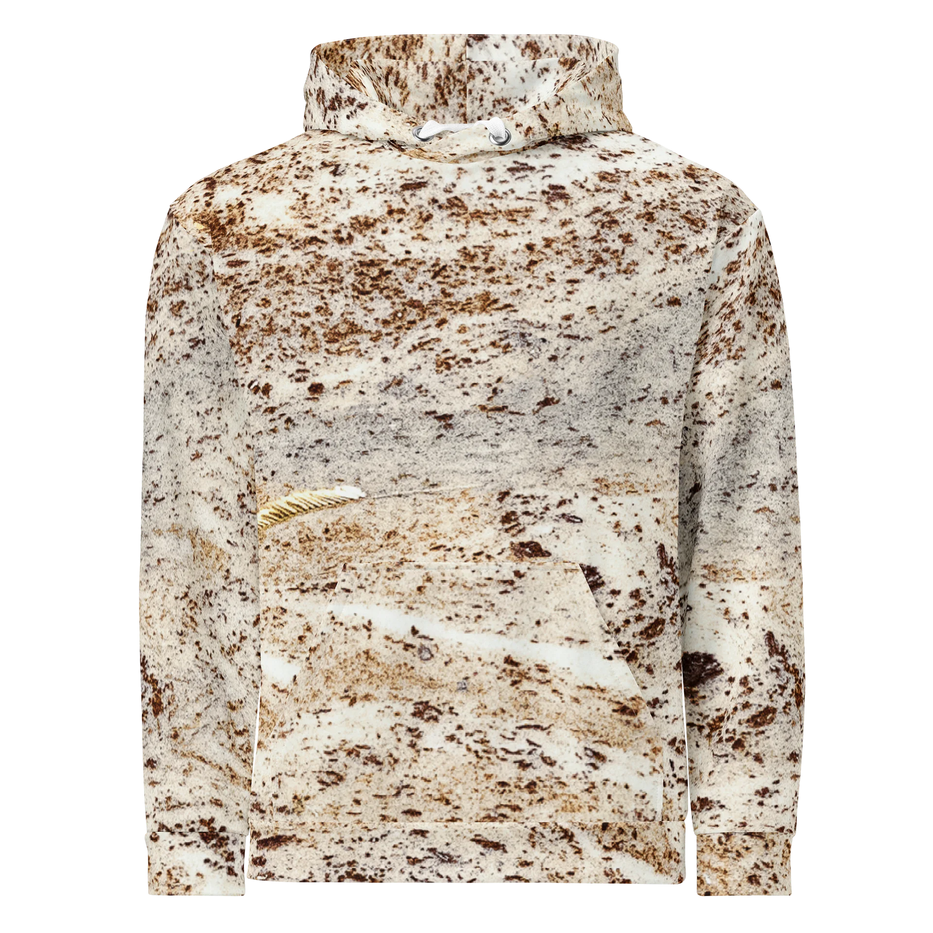 Espresso Swirl All-Over Print Unisex Cotton Streetwear Hoodie product image (1)