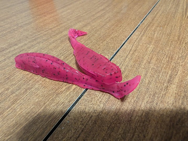 4" paddle tail swimmer / dragon fruit product image (2)