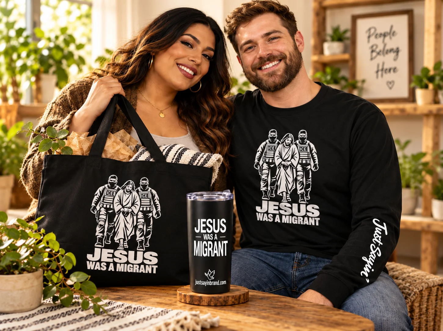 Faith & Justice Statement Set | Apparel, Tumbler & Tote Set product image (2)