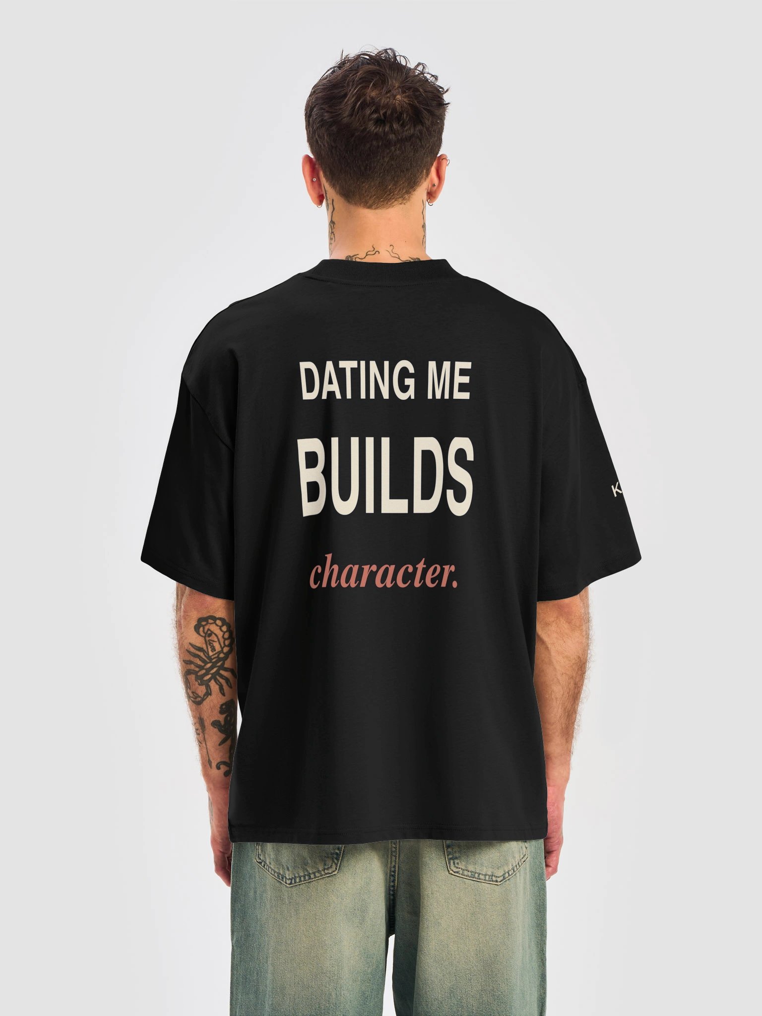 Dating Me Builds Character — Oversized Tee product image (6)