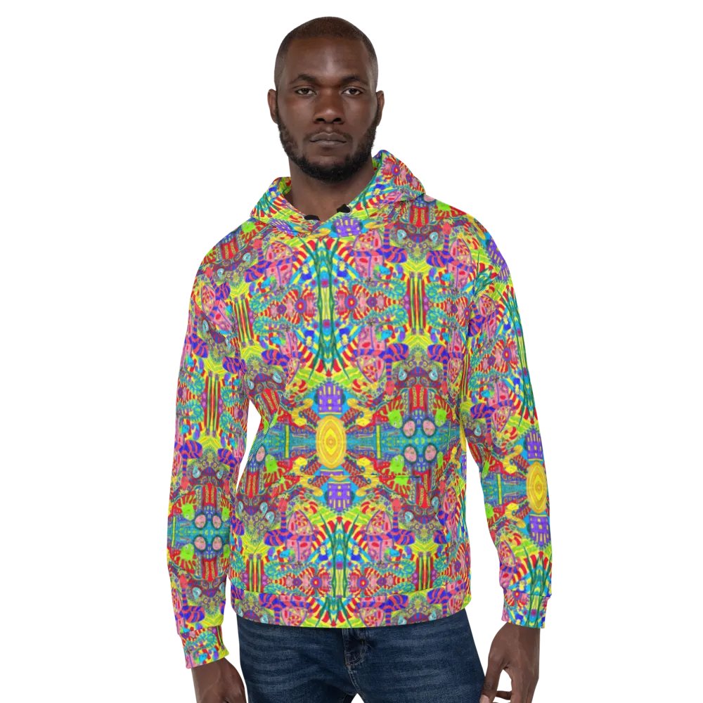 Abstract Doodle Creatures Unisex All Over Print Hoodie product image (6)