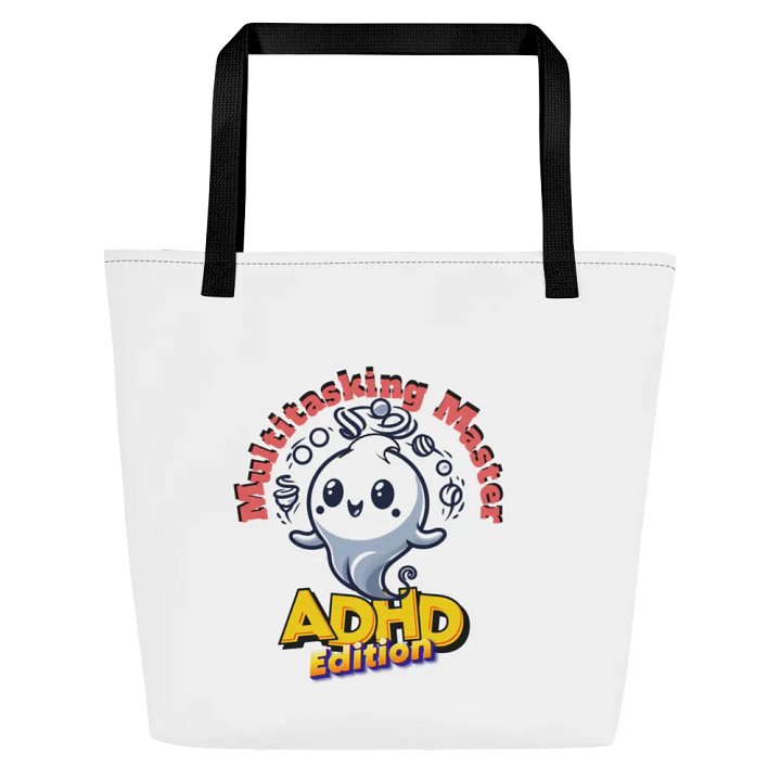ADHD Multitasking Master Large Tote Bag w/ Pocket product image (1)