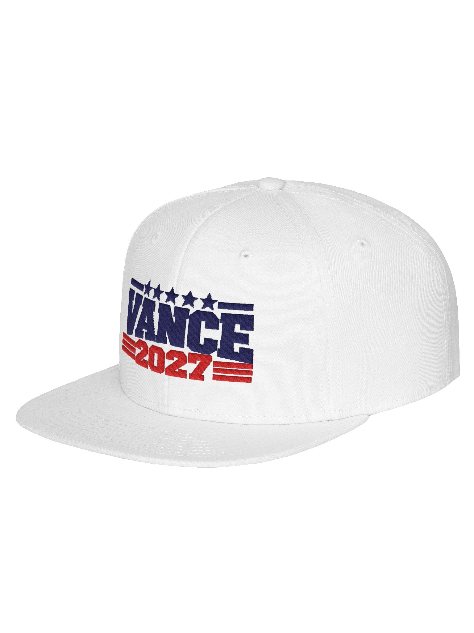 VANCE 2027 White Embroidered Snapback product image (2)