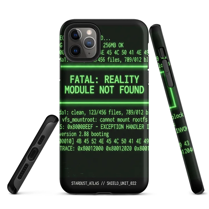 OBJECT 022: SYSTEM_SHIELD // KERNEL_PANIC - iPhone Tough Case product image (1)