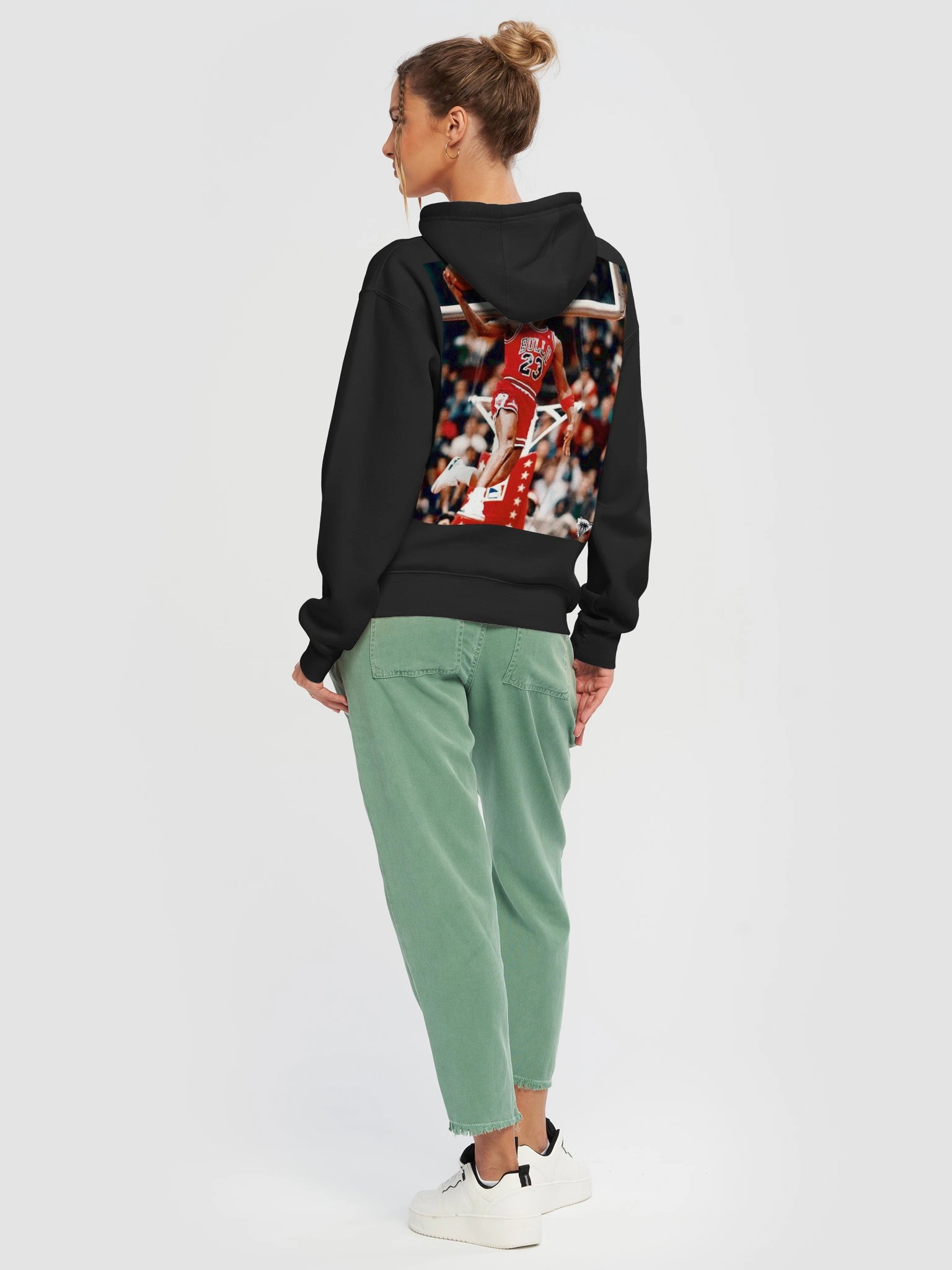 90s VINTAGE RETRO AIR JORDAN DUNK CONTEST HOODIE product image (53)