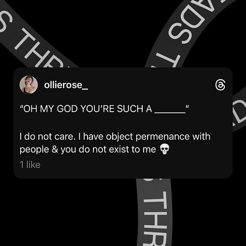 I genuinely do not care. 🫶🏻