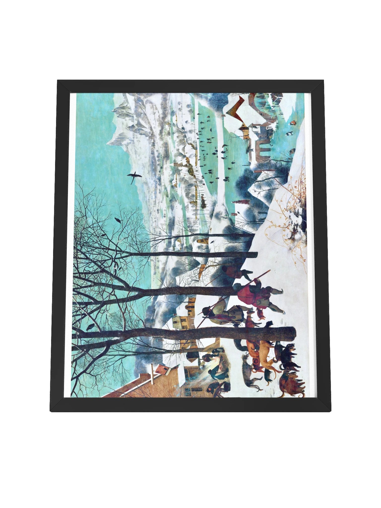 Hunters in the Snow (Winter) — Large Framed Matte Poster product image (8)