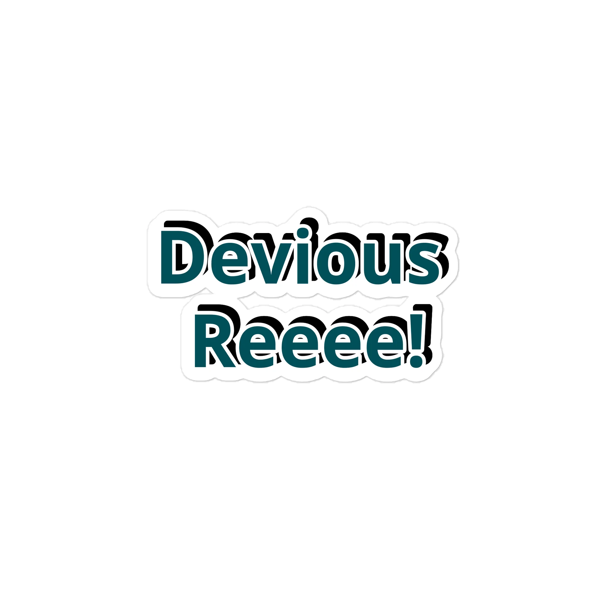 Devious Reeee! Meme Sticker. product image (1)