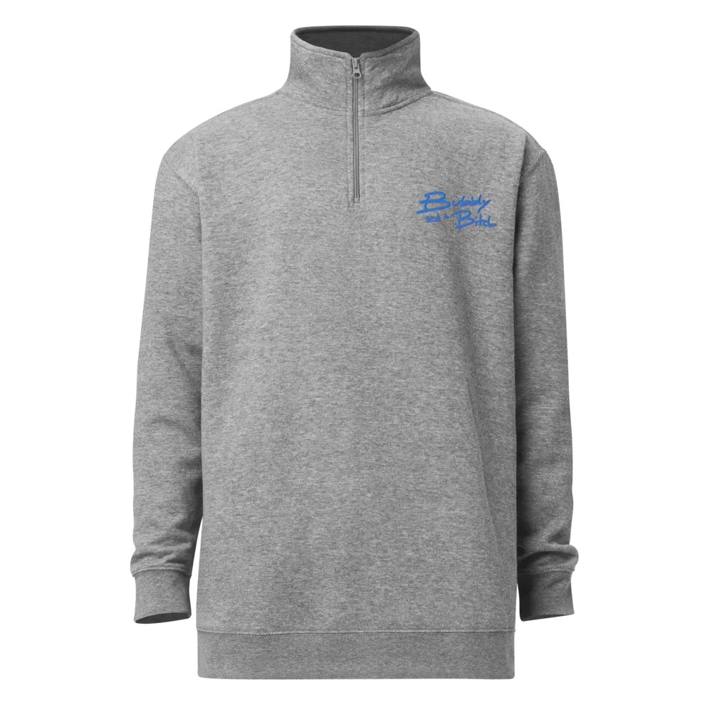 Bubbly and a B*tch (violet shadow design) embroidered quarter zip product image (7)