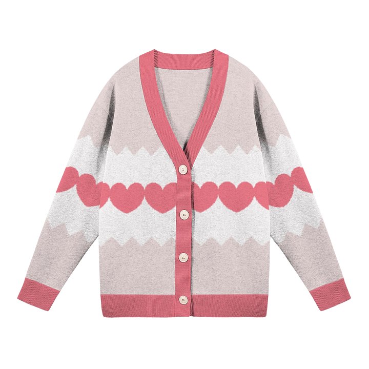 Line of Hearts Knitted Cardigan product image (1)