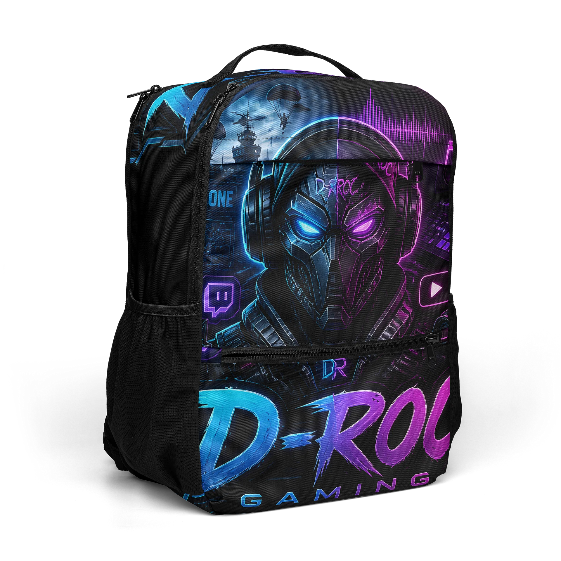 D-ROC Warzone Neon Gamer Laptop Backpack product image (7)