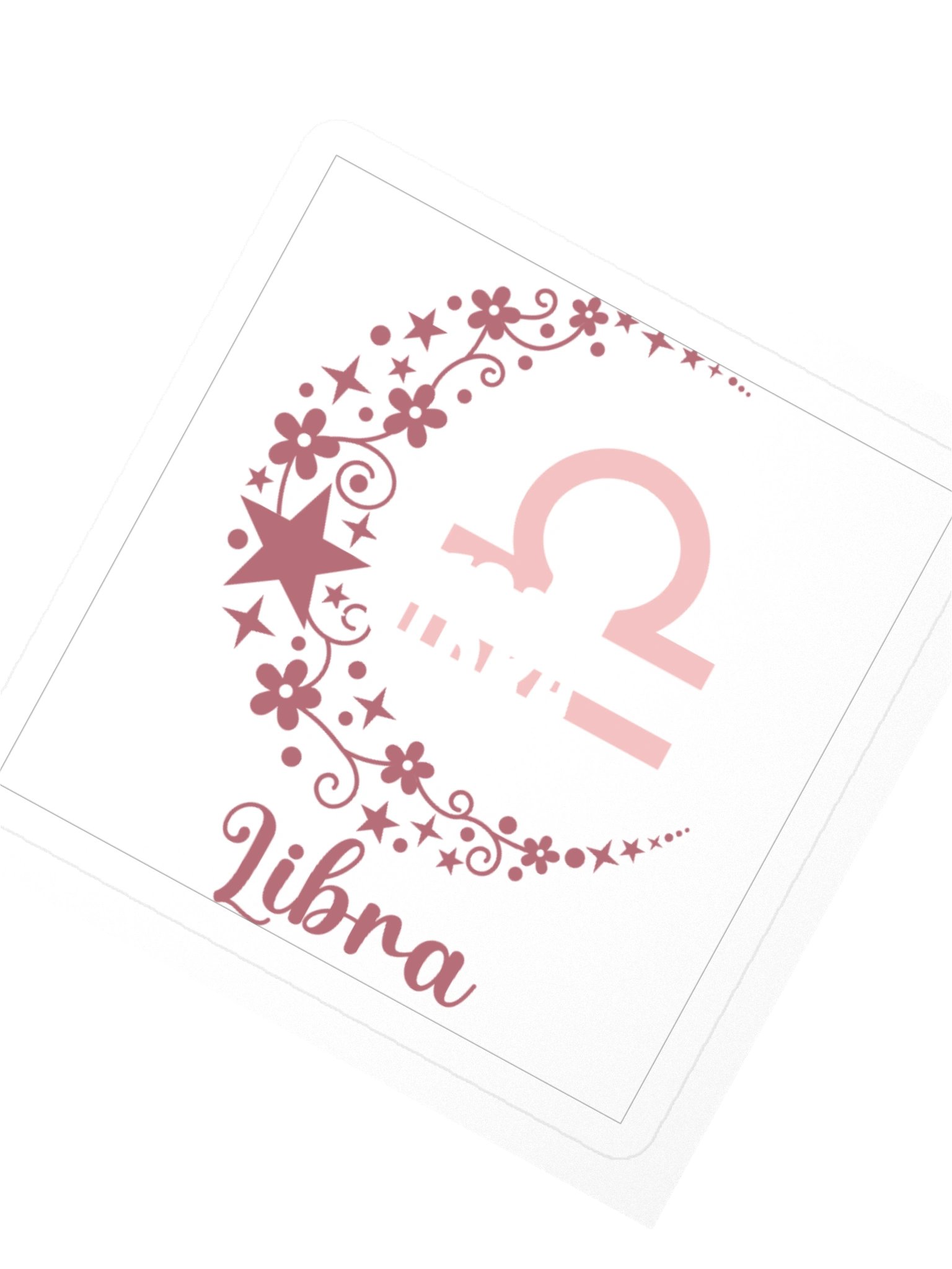 Libra Zodiac Sticker — Artistic Floral Symbol Design product image (2)
