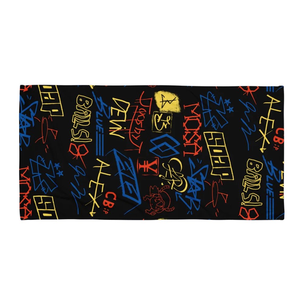 Graffiti Bath Towel product image (1)