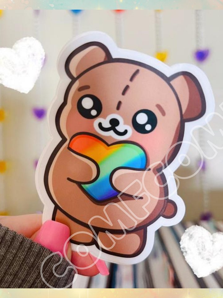 Pride Heart Ber Sticker product image (1)