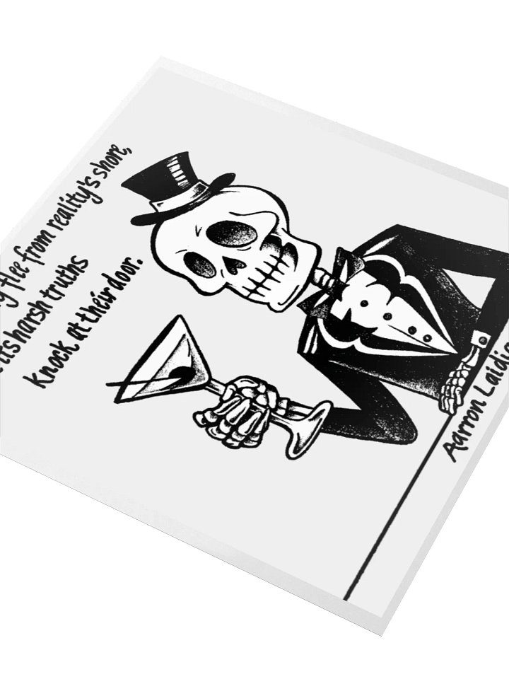 Mr. Bone Daddy Artists and Reality vinyl sticker product image (2)