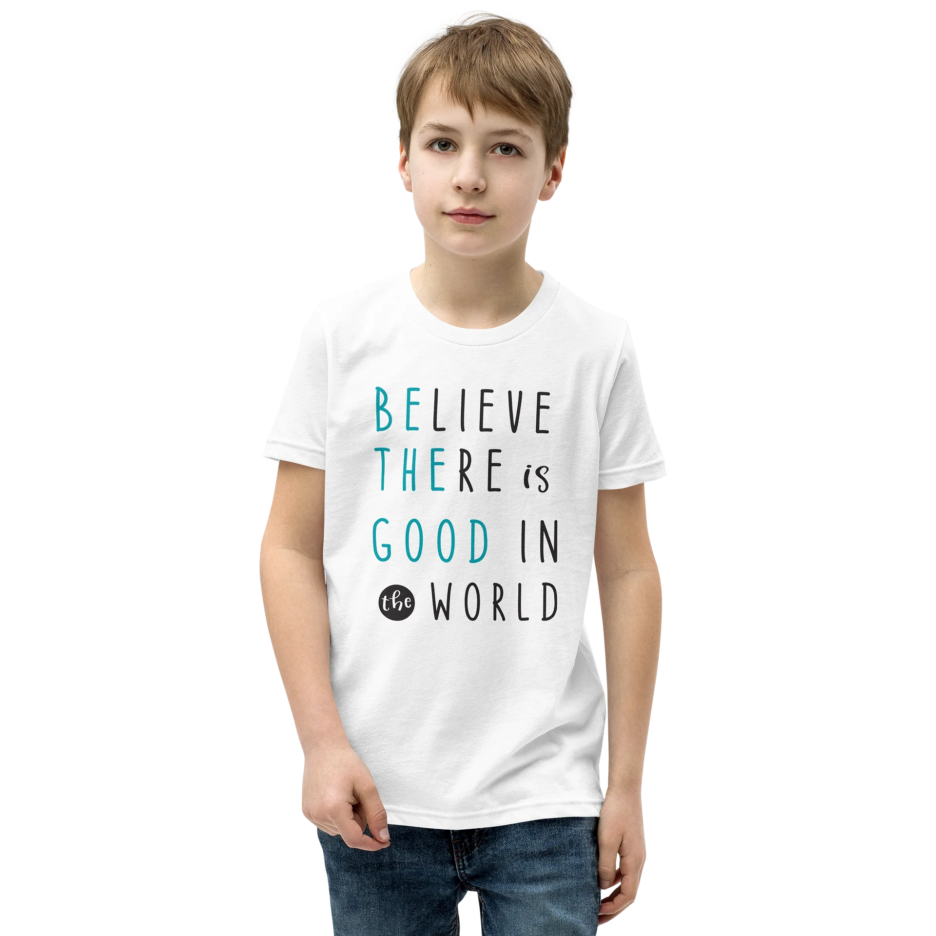 Believe There Is Good in the World – Bella + Canvas Youth Soft Cotton T-Shirt product image (1)