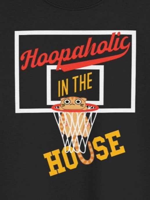 Basketball Cat (Hoopaholic IN THE HOUSE) - Youth Heavyweight T-shirt product image (1)