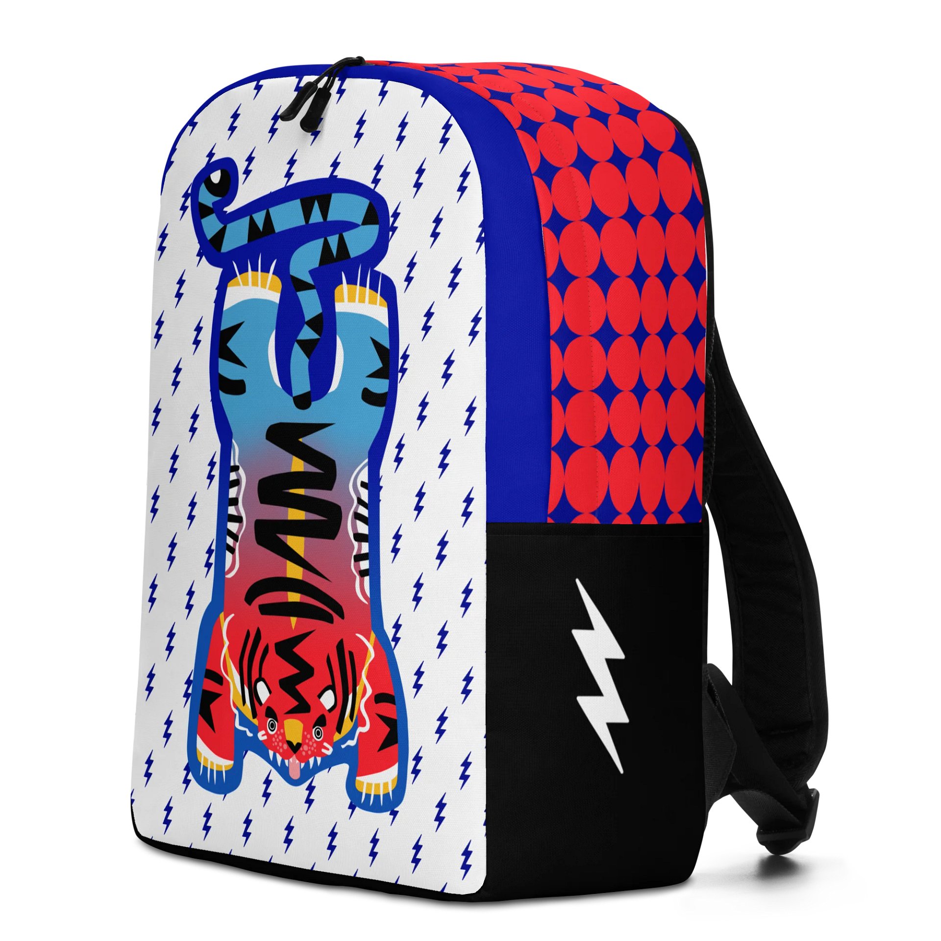 Blue and Orange Tiger Backpack product image (4)