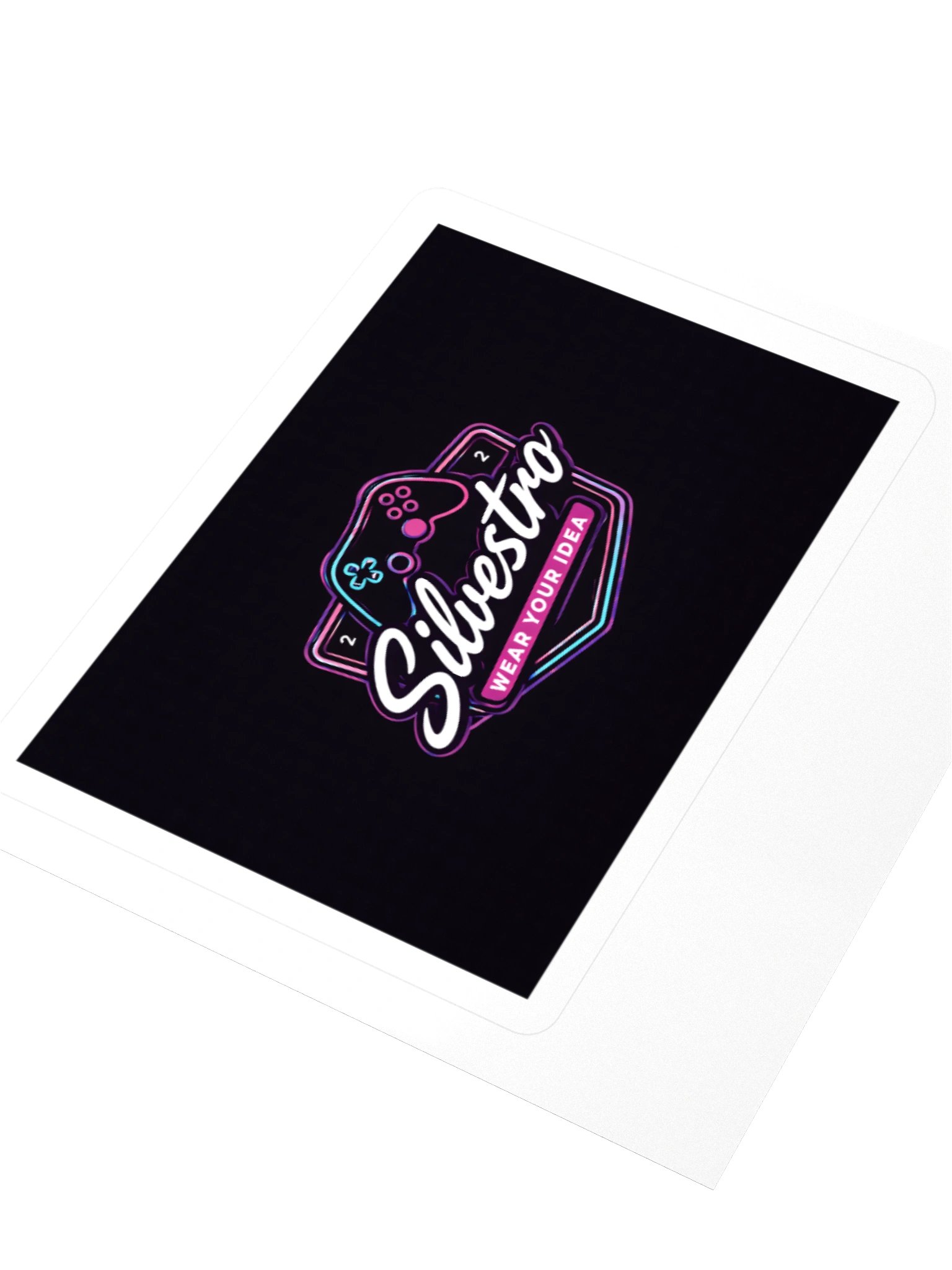 Neon Gamer Logo Kiss Cut Stickers product image (12)