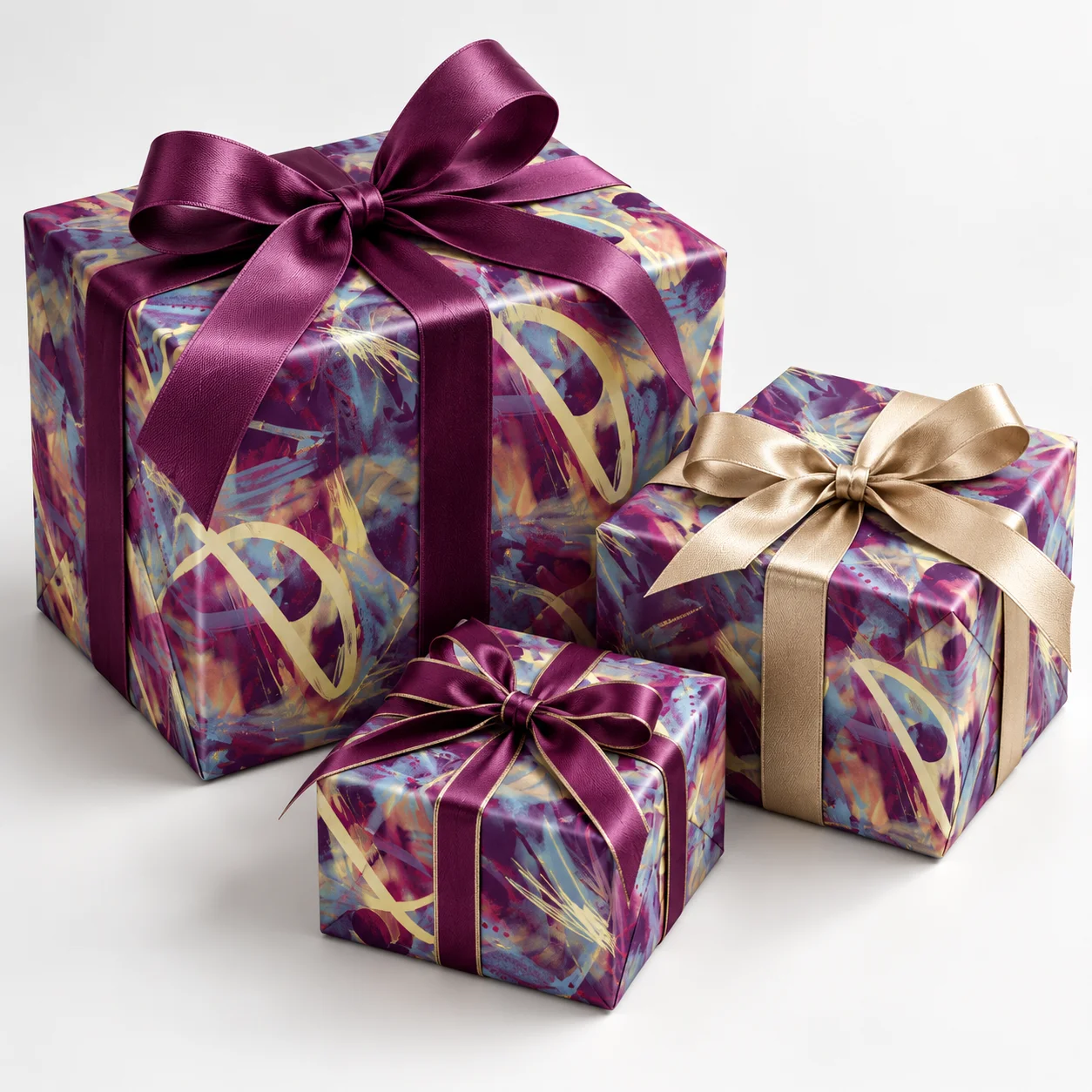"Let's Boogie" Abstract Brushstroke Wrapping Paper product image (3)