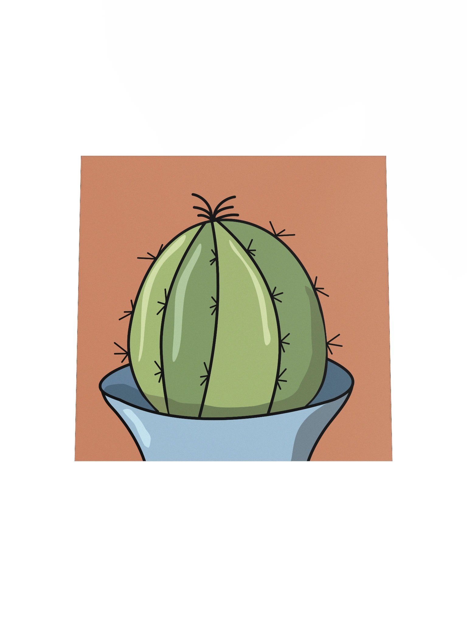 The Barrell Cactus Design - Bad Hair Day Archival Poster product image (4)