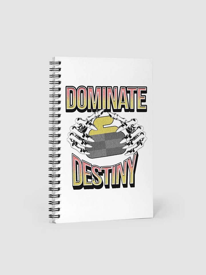 Dominate Destiny Curling Spiral Notebook product image (2)