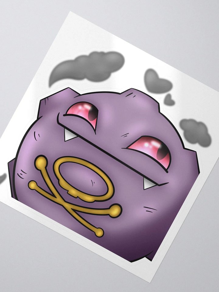 kough kough...O.O... koffing sticker product image (2)