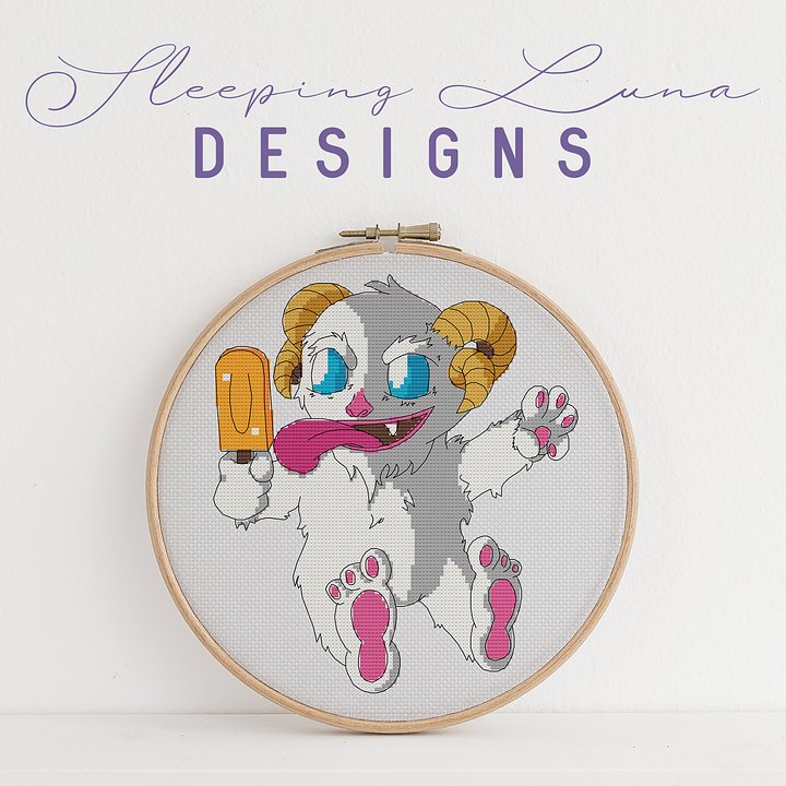 Baby Yeti Cross Stitch Pattern product image (2)