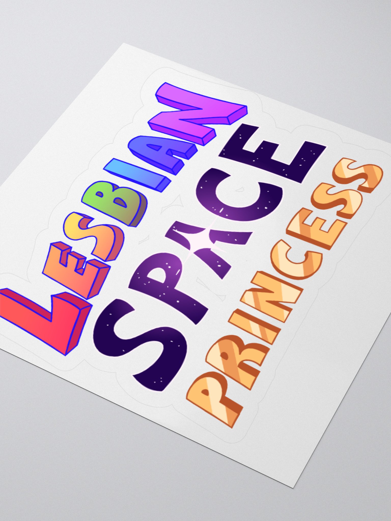 Lesbian Space Princess Sticker product image (3)