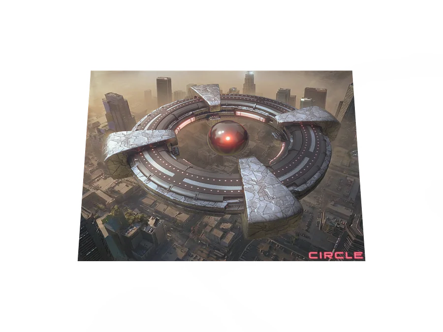 CIRCLE: "Alien Ship" 3D Key Shot (Top View) product image (3)