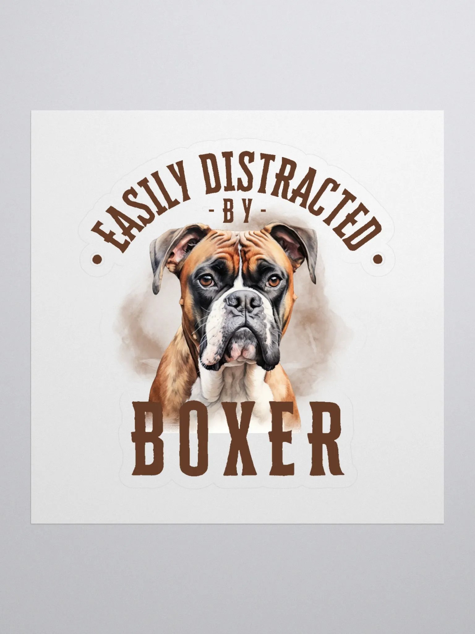 Easily Distracted By Boxer Sticker product image (1)