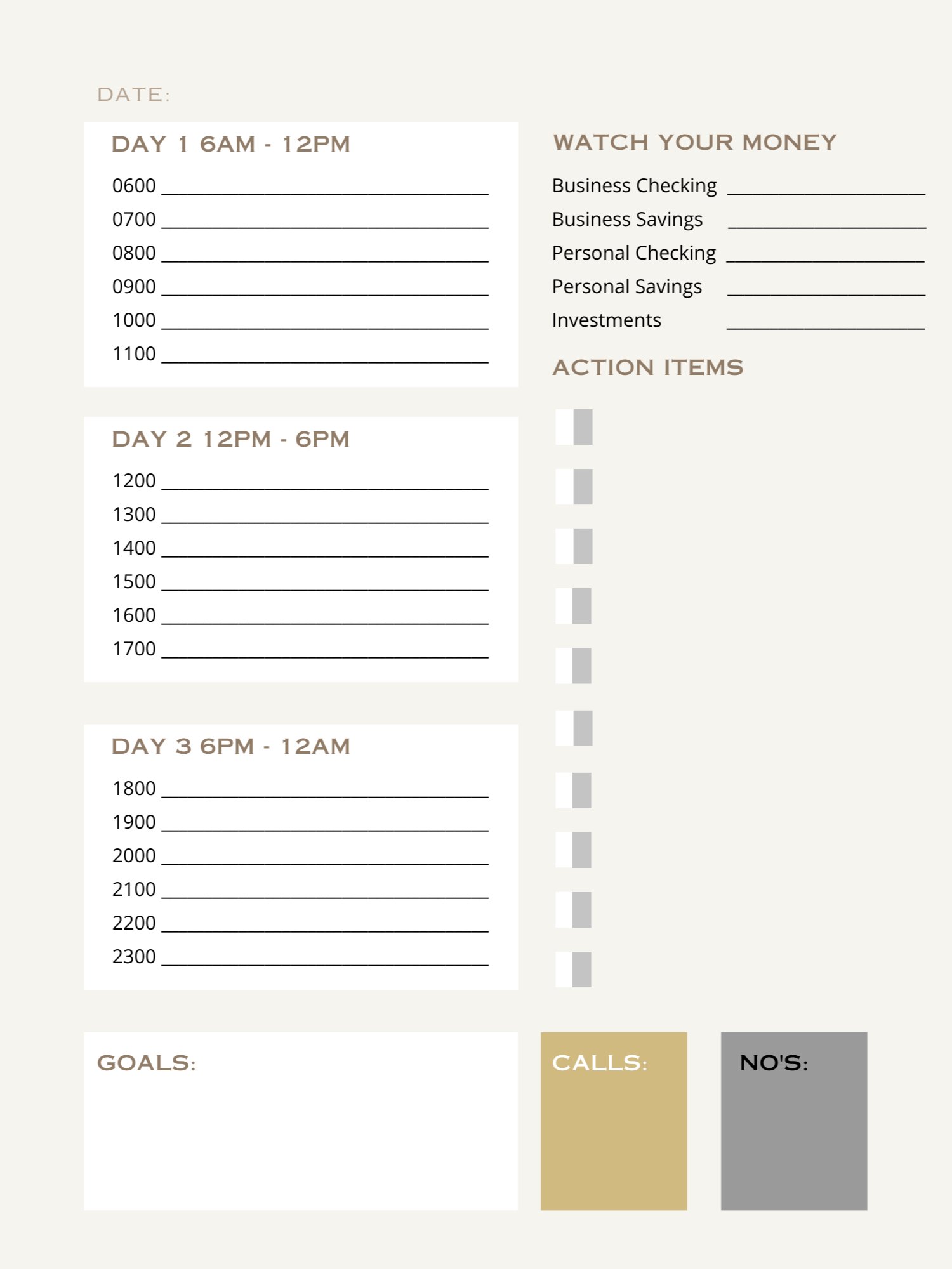 Jet Broker Daily Planner (3 months) product image (3)
