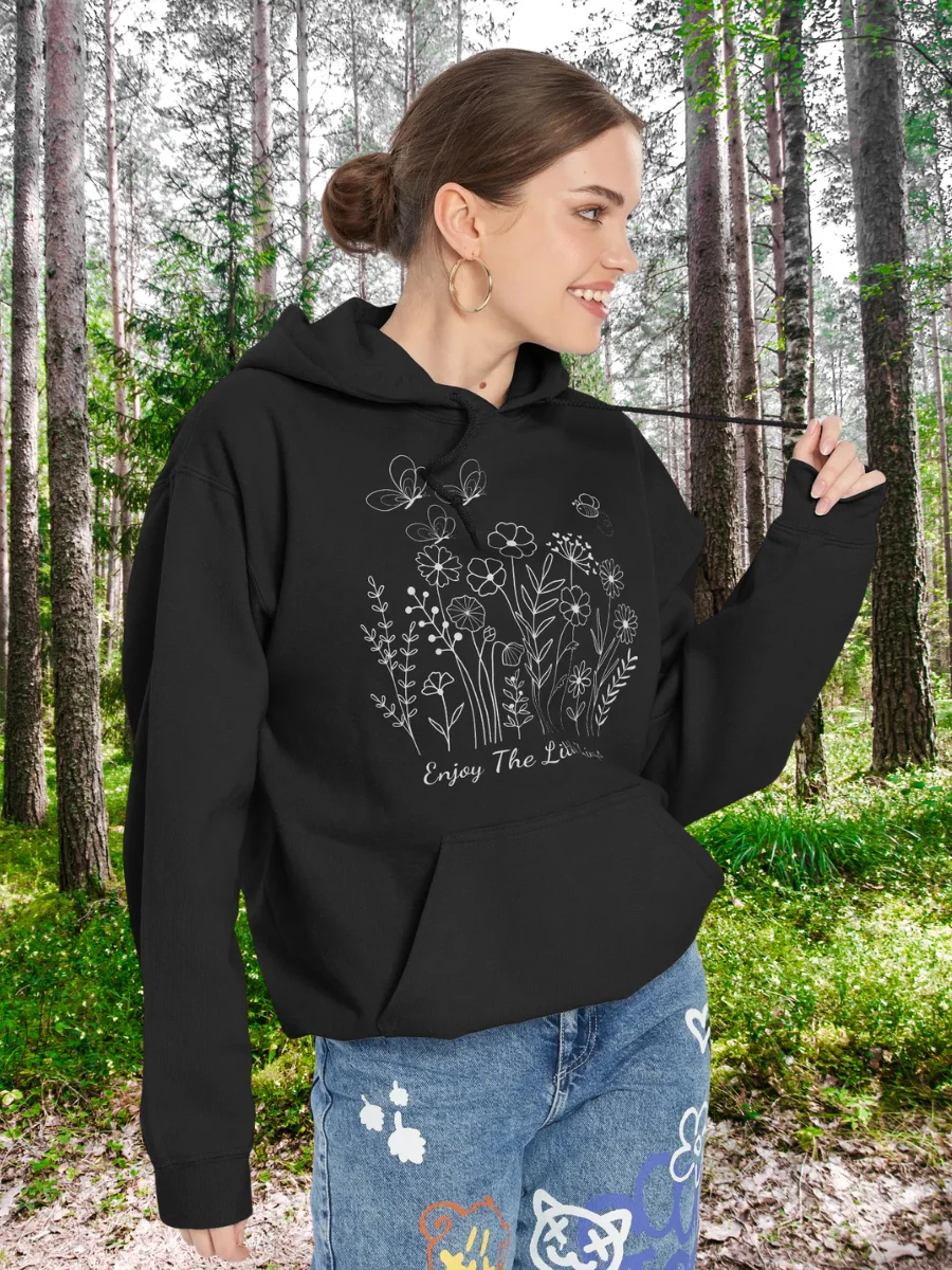 Enjoy The Little Things Floral Classic Hoodie product image (2)