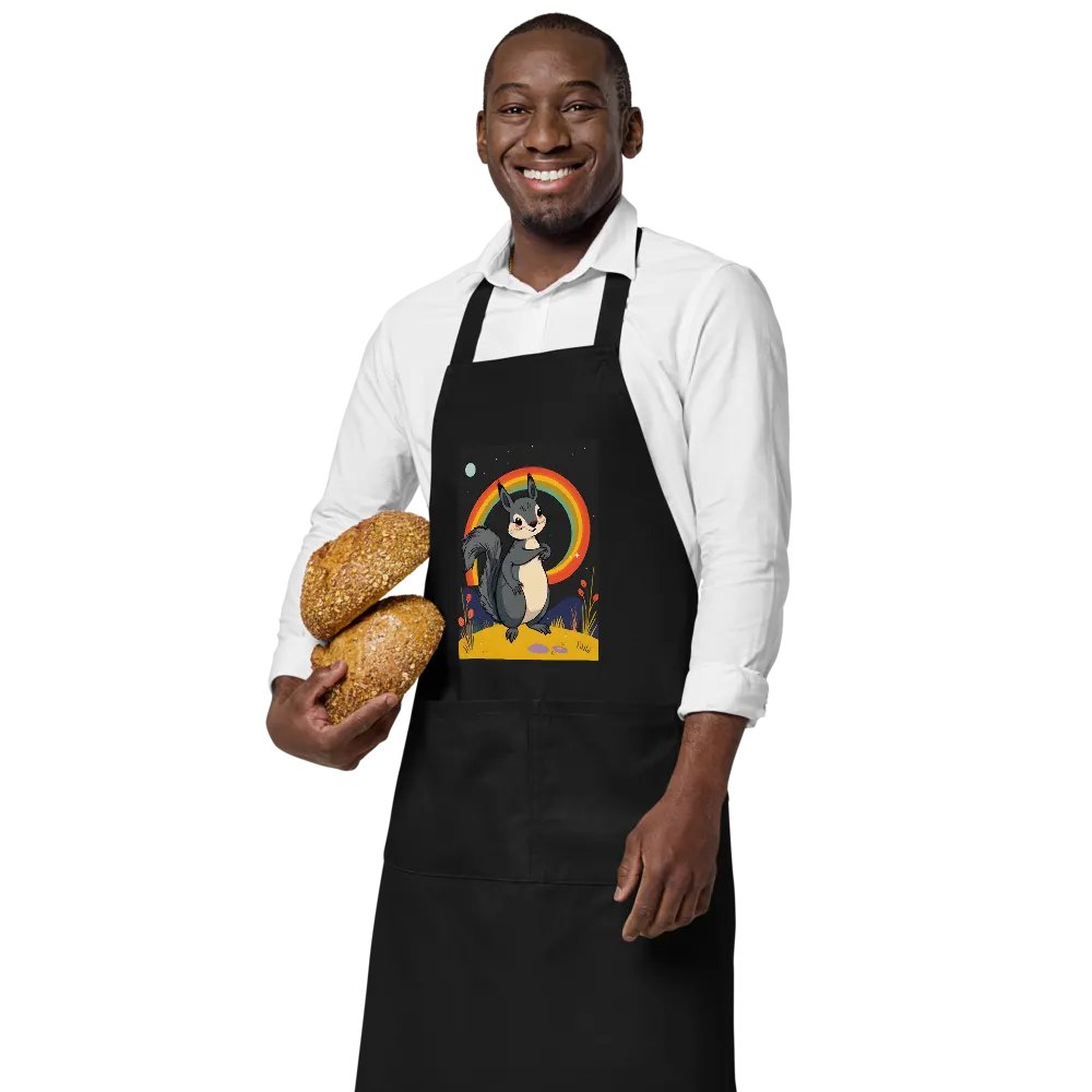 Rainbow Whimsy Squirrel Apron product image (3)