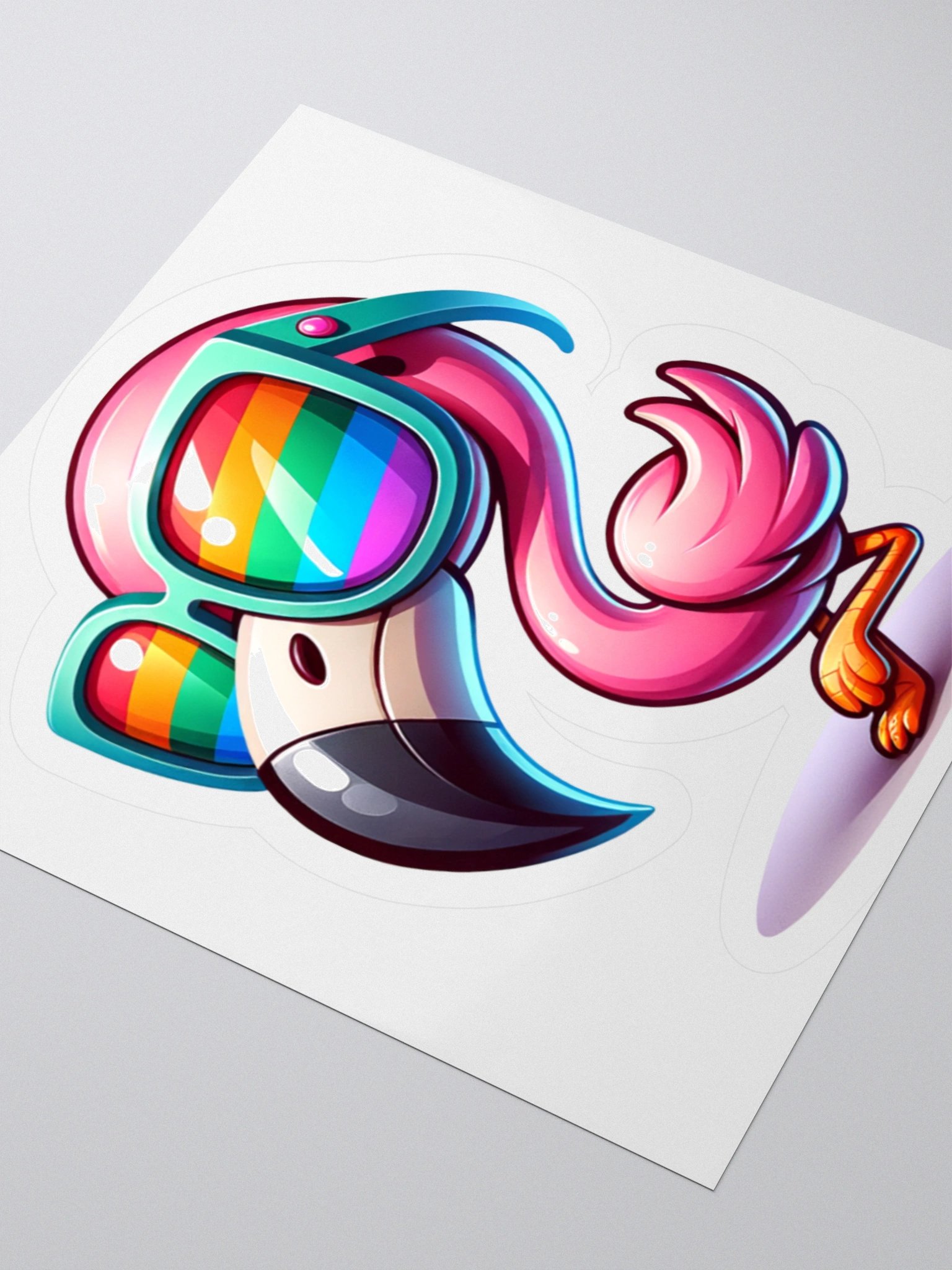 Funky Flamingo Sunglasses Stickers product image (7)