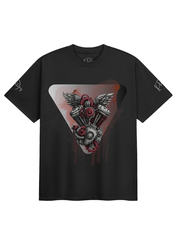 Angelic Motorcycle Engine Wings T-shirt product image (2)
