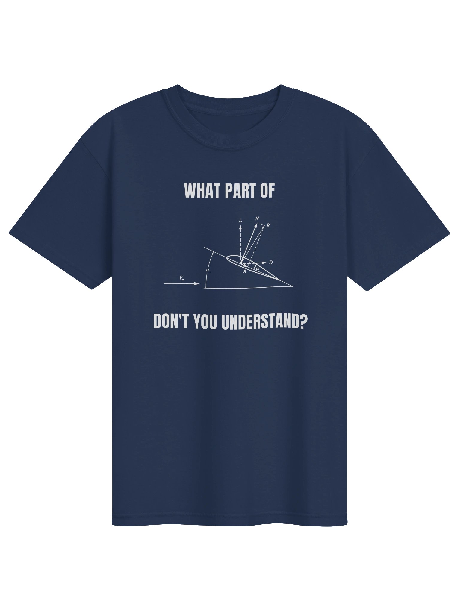 Aerodynamics Diagram Sailplane T-Shirt product image (181)