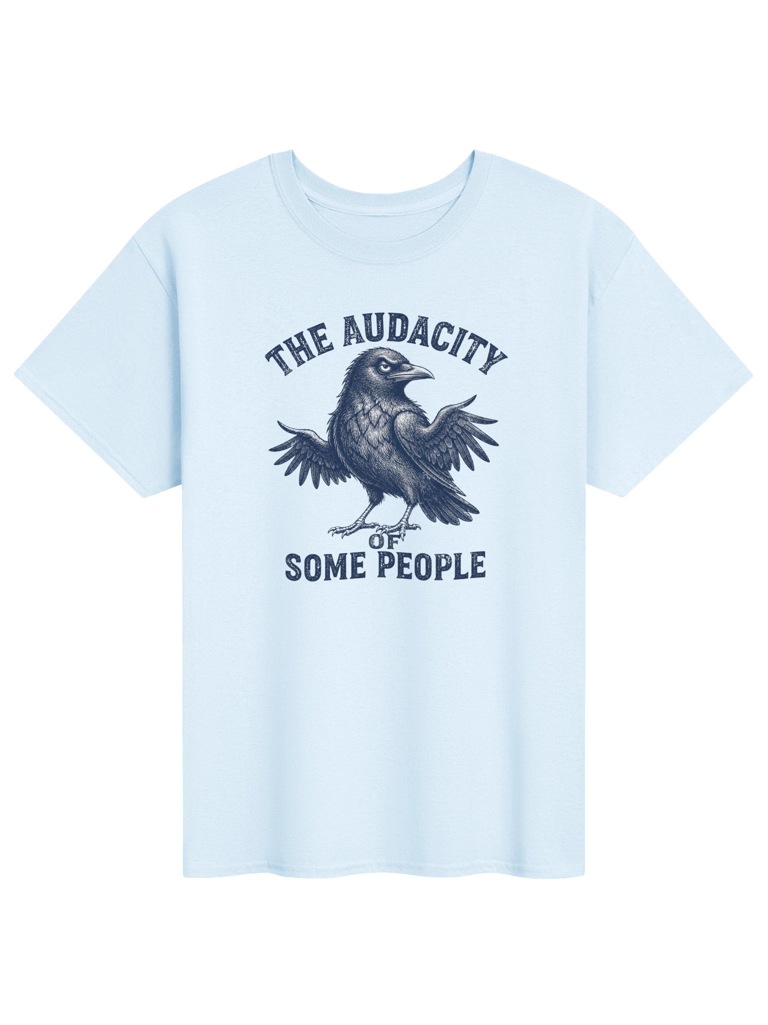 The Audacity Of Some People Shirt, Funny Crow Tee, Sarcastic Bird Lover Gift, Vintage Humor T-Shirt product image (1)