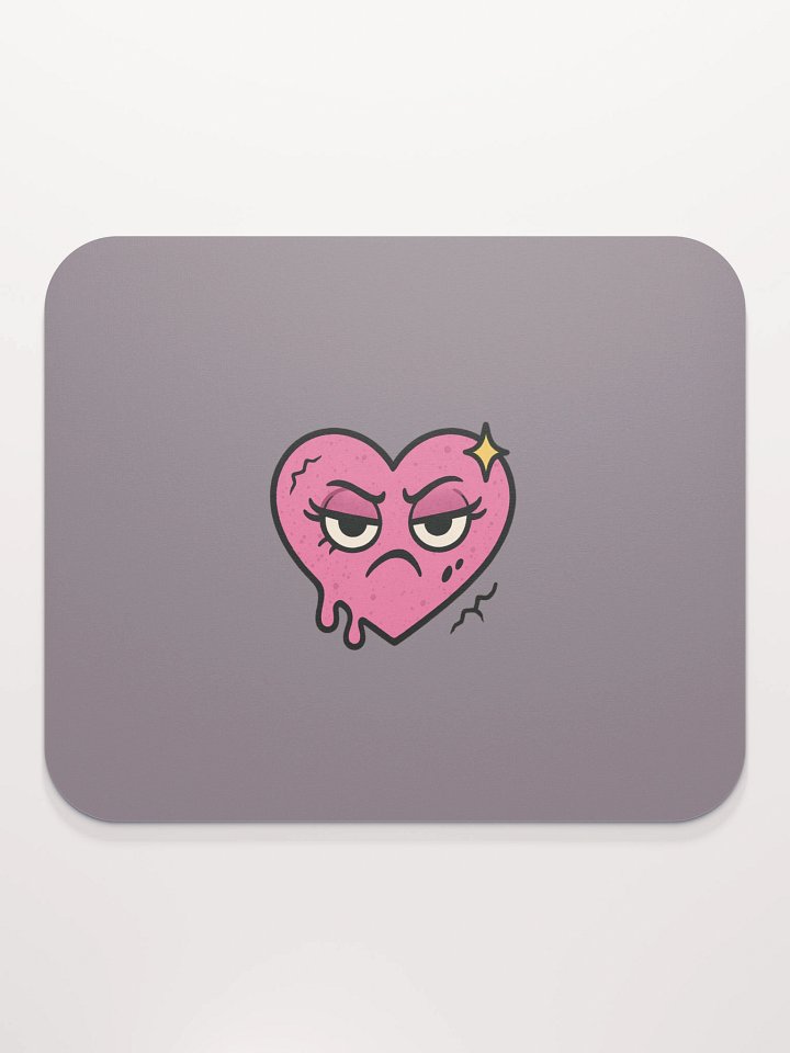 Grumpy Heart Mouse Pad product image (2)