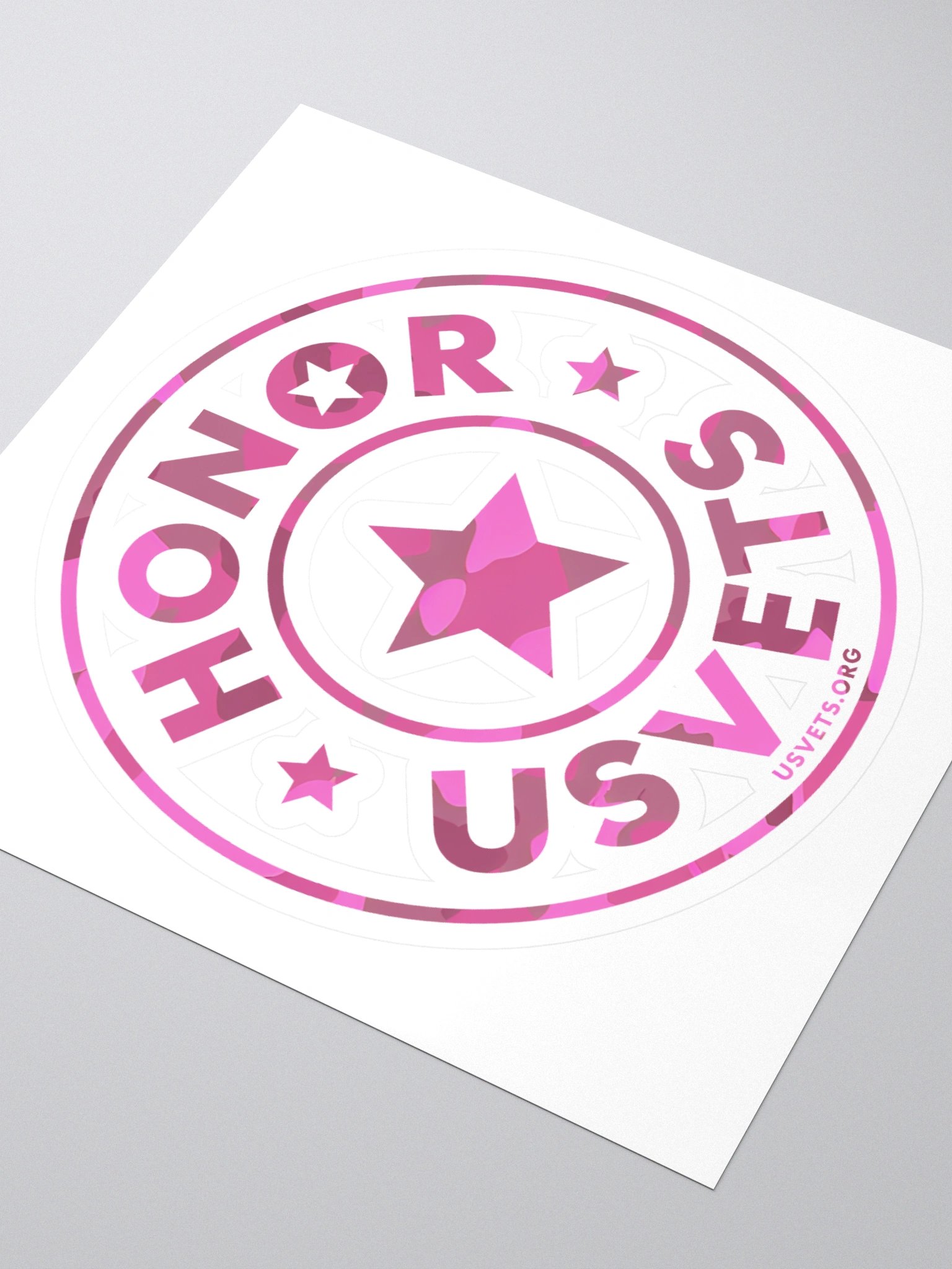 HONORUSVETS - PINK STAR STICKERS product image (3)