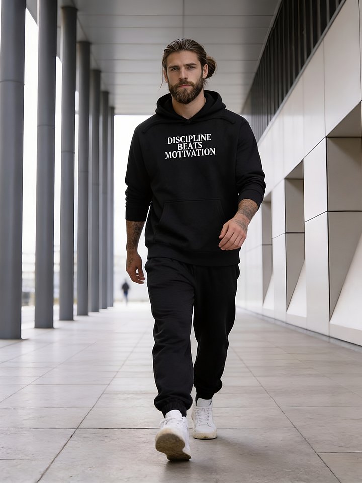 Discipline Beats Motivation Hoodie product image (1)