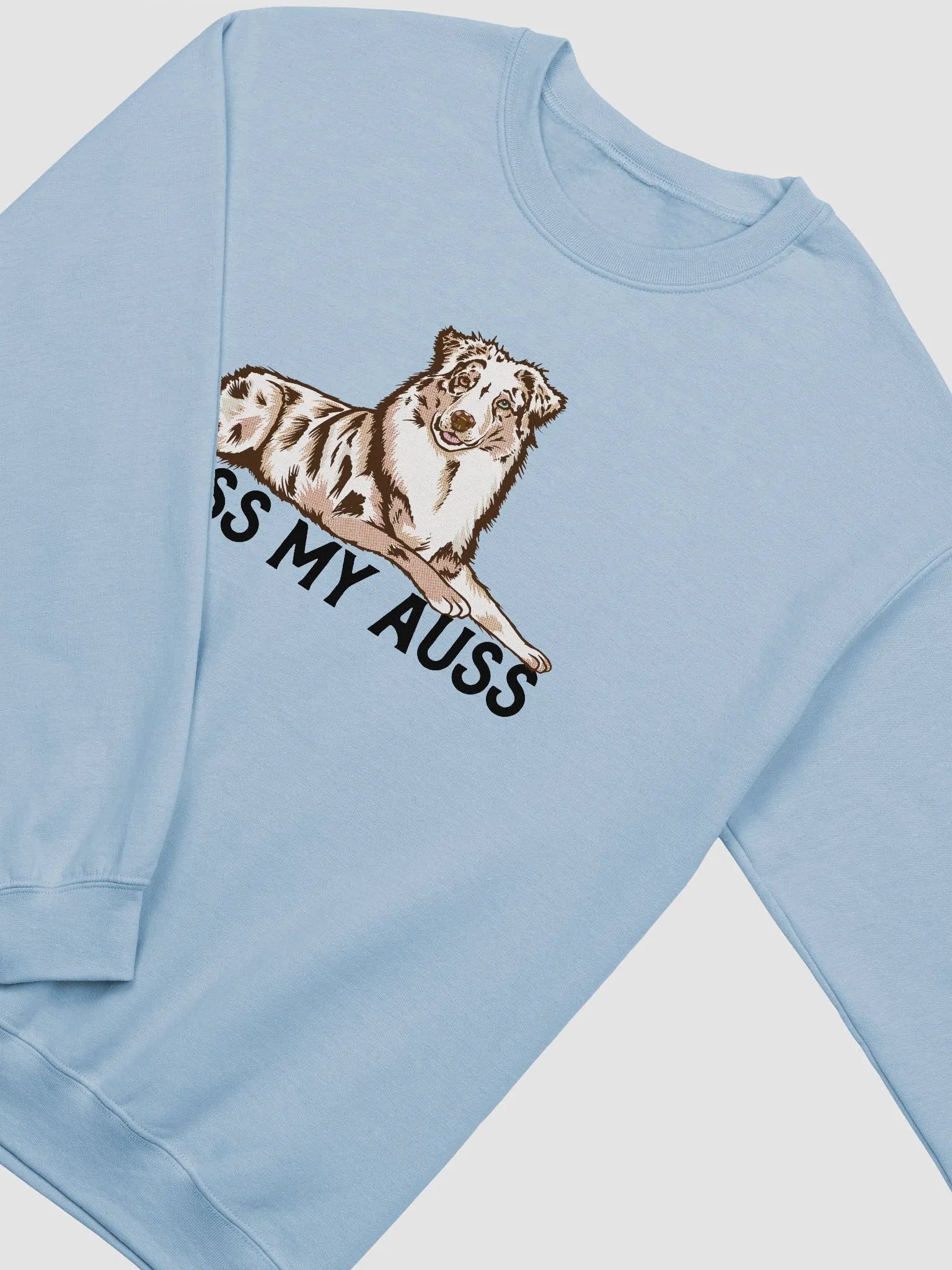Kiss My Auss Sweatshirt for Australian Shepherd (Red Merle) Dog Owners product image (15)