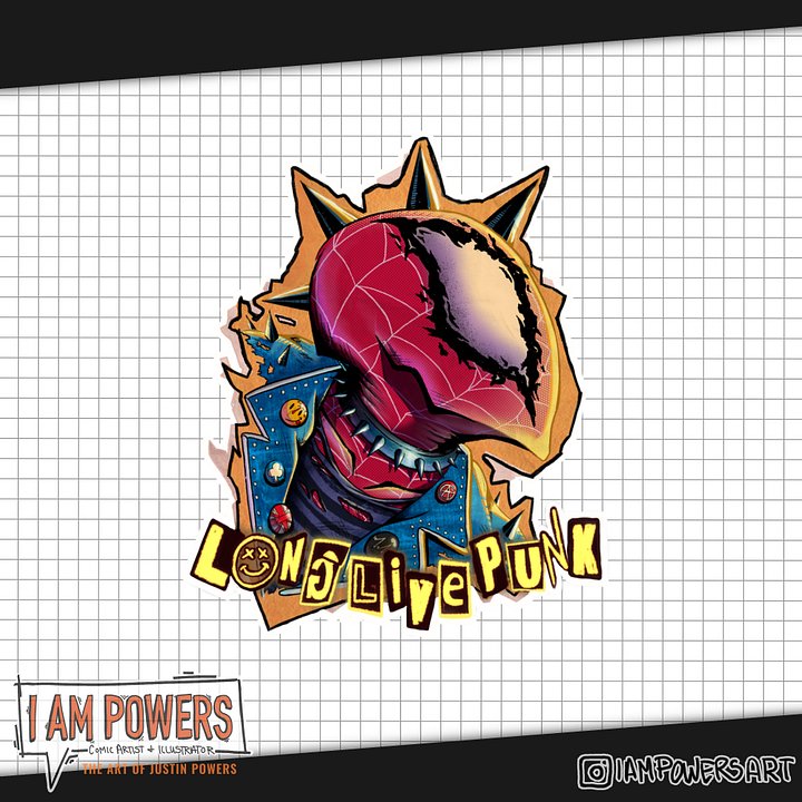 “Spider-Punk” | Spider-Man Waterproof Vinyl Sticker product image (2)