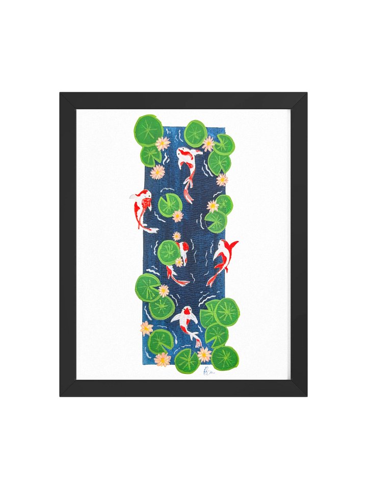Koi Pond Blossoms (Framed) product image (1)