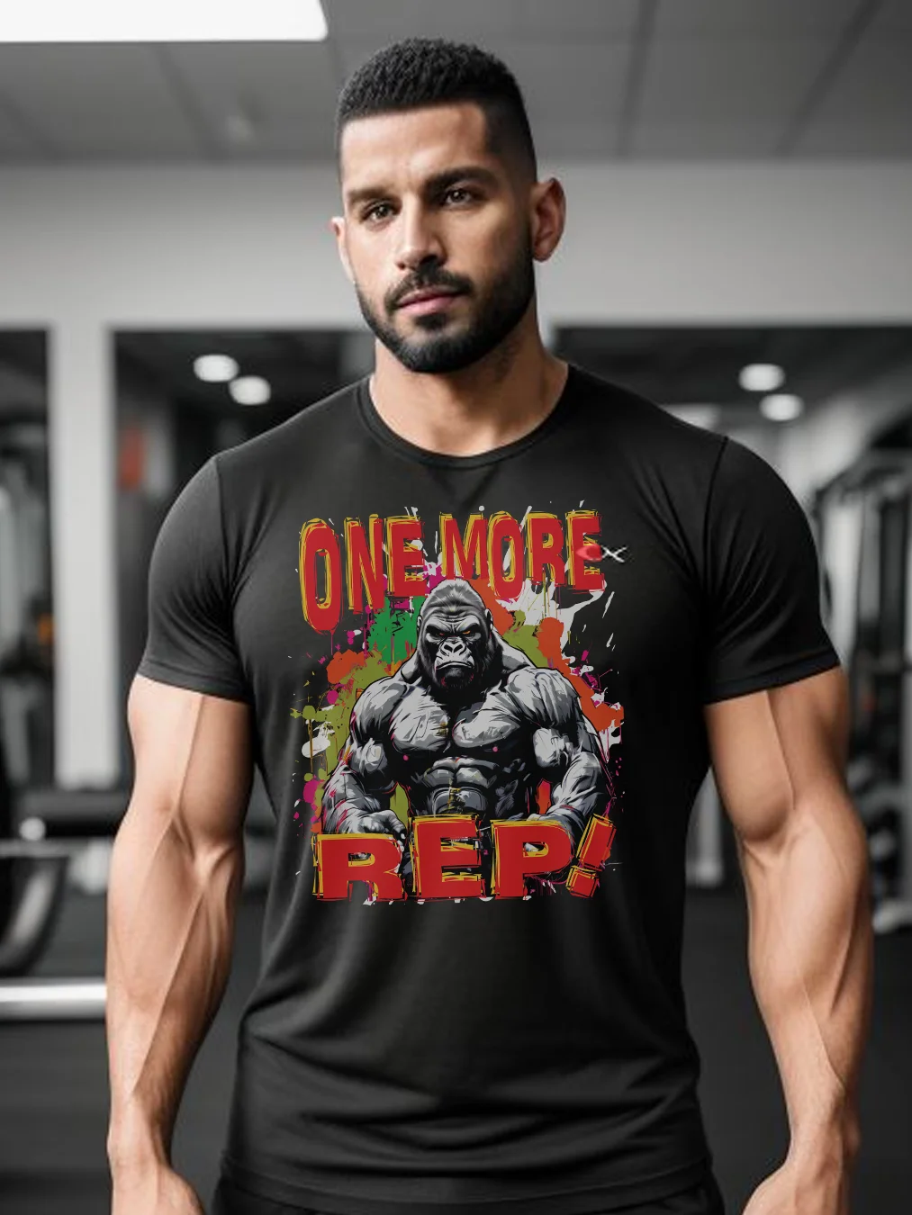 One More Rep Gorilla Fitness Gym Bodybuilding Weightlifting product image (1)